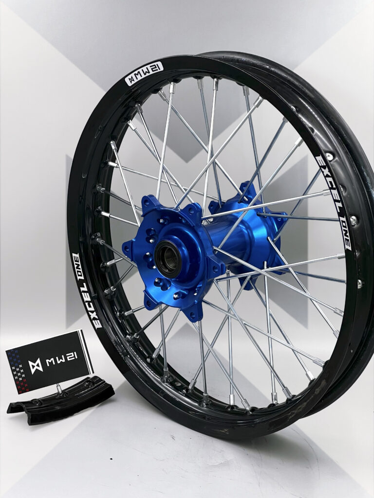Roue arrière motocross et enduro 1.85x19-2.15x19-2.15x18 avec jante Excel ONE et moyeu Haan Wheels