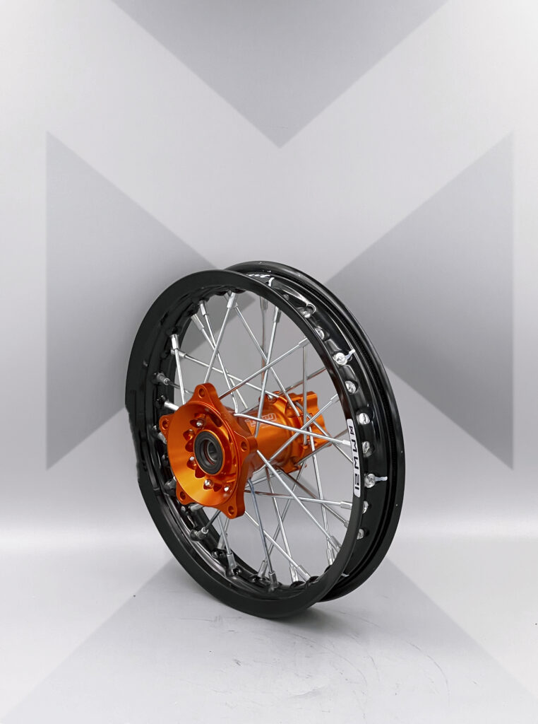 Roue arrière minimoto avec jante Excel Signature et moyeu Haan Wheels