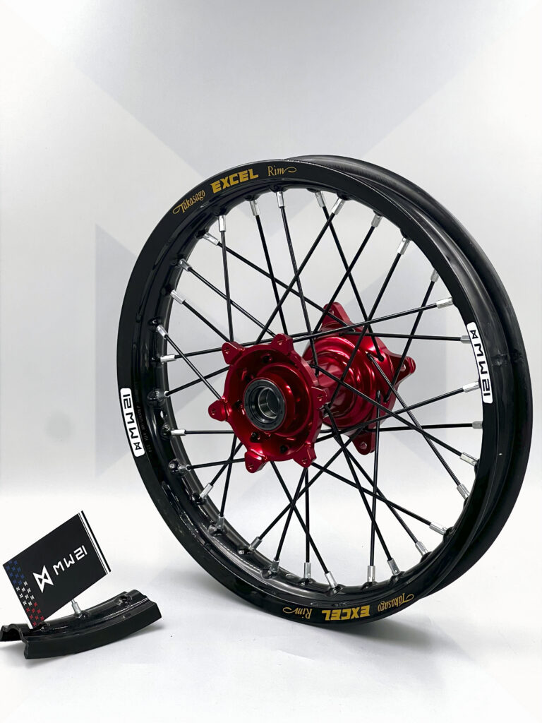 Roue arrière minimoto avec jante Excel Signature et moyeu Haan Wheels