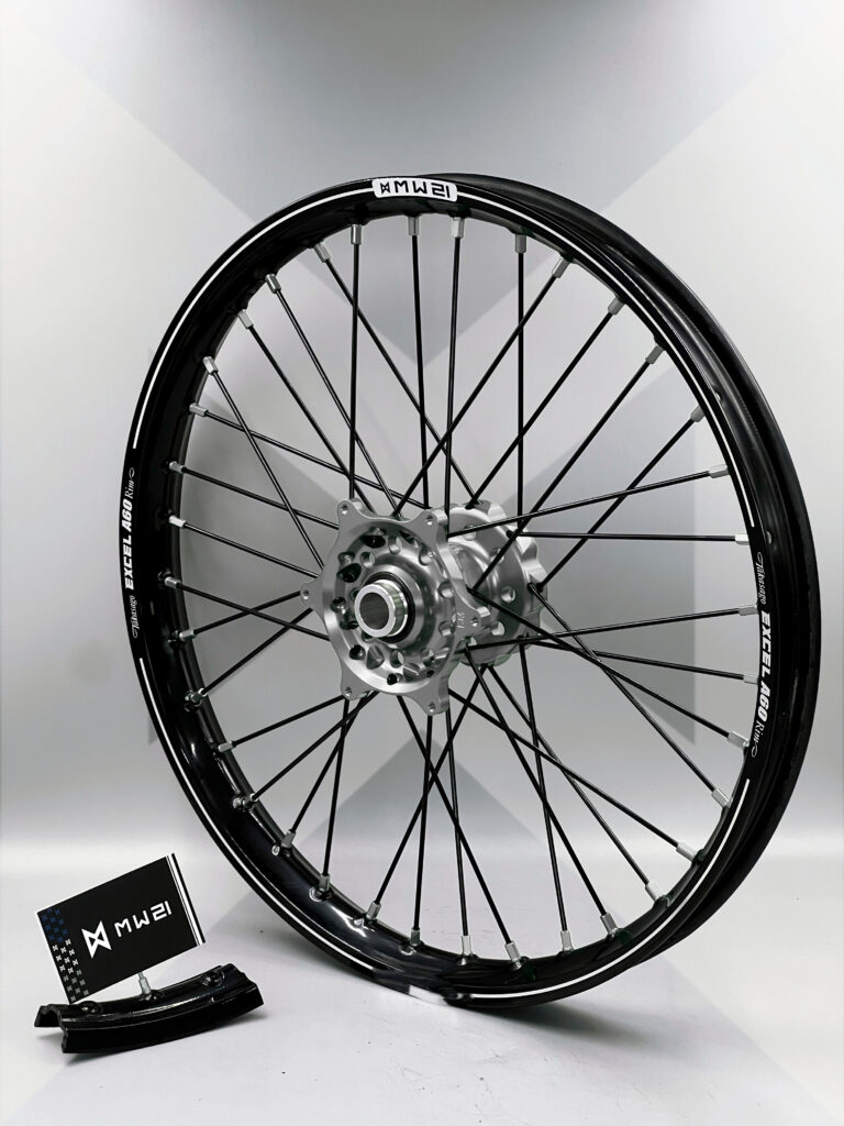 Roue avant motocross et enduro 1.60x 21 avec jante Excel A60 et moyeu Haan Wheels