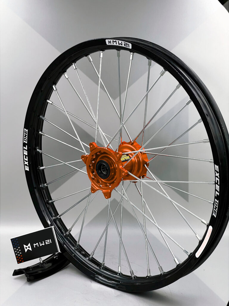 Roue avant motocross et enduro 1.60x 21 avec jante Excel ONE et moyeu Haan Wheels