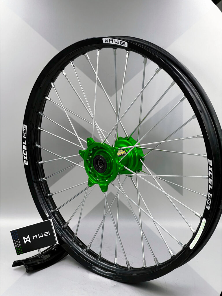Roue avant motocross et enduro 1.60x 21 avec jante Excel ONE et moyeu Haan Wheels