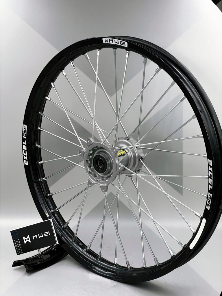 Roue avant motocross et enduro 1.60x 21 avec jante Excel ONE et moyeu Haan Wheels