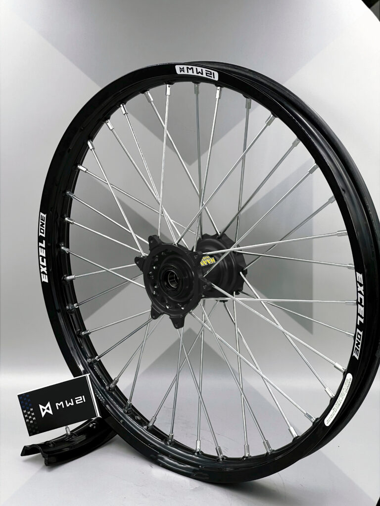 Roue avant motocross et enduro 1.60x 21 avec jante Excel ONE et moyeu Haan Wheels
