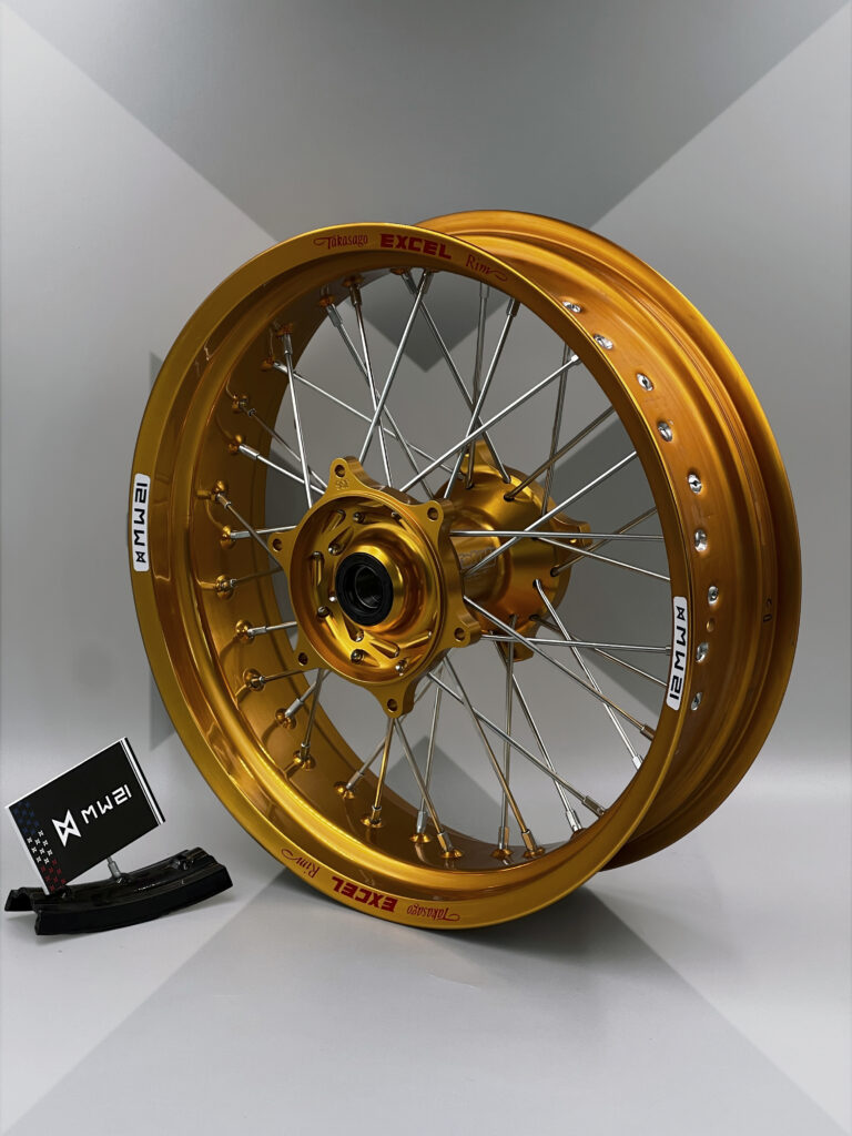 Roue arrière Supermotard avec jante Excel Signature et moyeu Haan Wheels