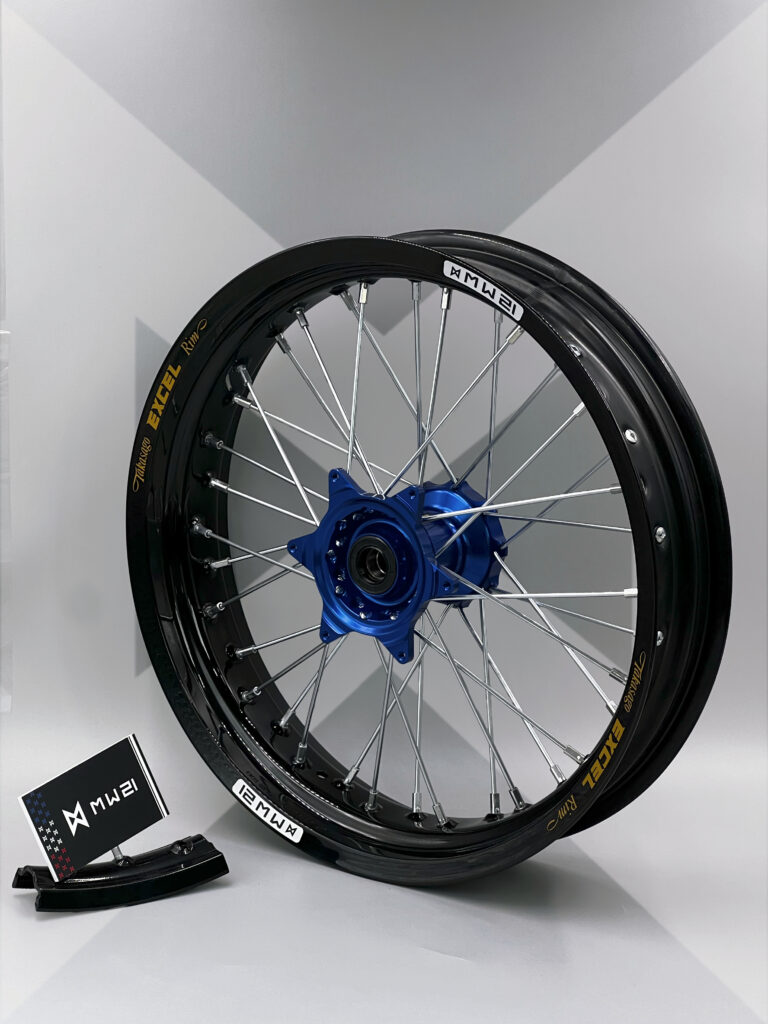 Roue avant Supermotard avec jante Excel Signature et moyeu Haan Wheels
